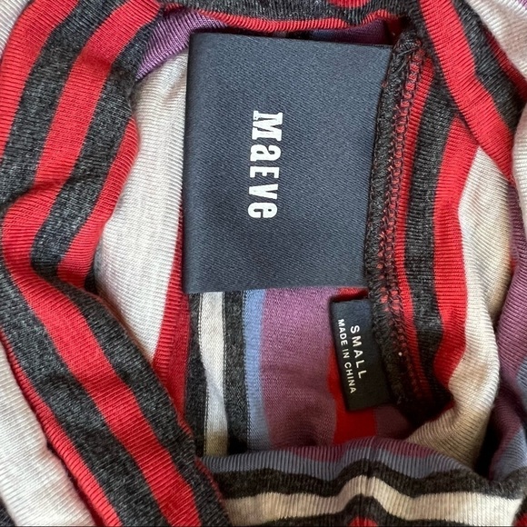 Anthropologie | Maeve Turtleneck Stripe Swing Dress Size Small - Picture 8 of 9